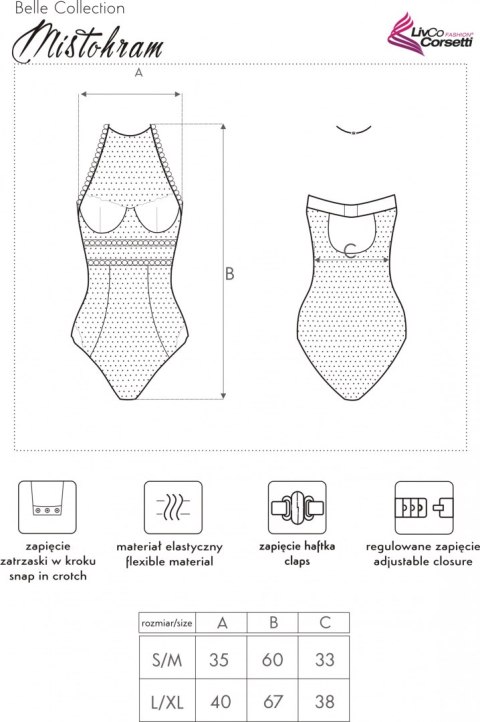 Body Mistohram Beżowe Beżowy L/XL Body Mistohram Beżowe Beżowy L/XL