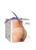 Figi Tanga Panty Beżowe Beżowy XL