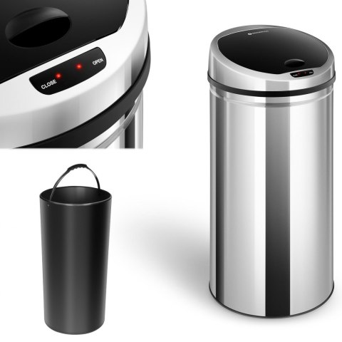 Automatyczny kosz kubeł na śmieci odpadki z czujnikiem ruchu zasięg 30 cm 50 L FROMM&STARCK Automatyczny kosz kubeł na śmieci odpadki z czujnikiem ruchu zasięg 30 cm 50 L FROMM&STARCK