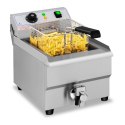 Frytownica nastawna gastronomiczna elektryczna z kranem 230 V 3500W 16 L Royal Catering