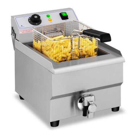 Frytownica nastawna gastronomiczna elektryczna z kranem 230 V 3500W 16 L Royal Catering Frytownica nastawna gastronomiczna elektryczna z kranem 230 V 3500W 16 L Royal Catering