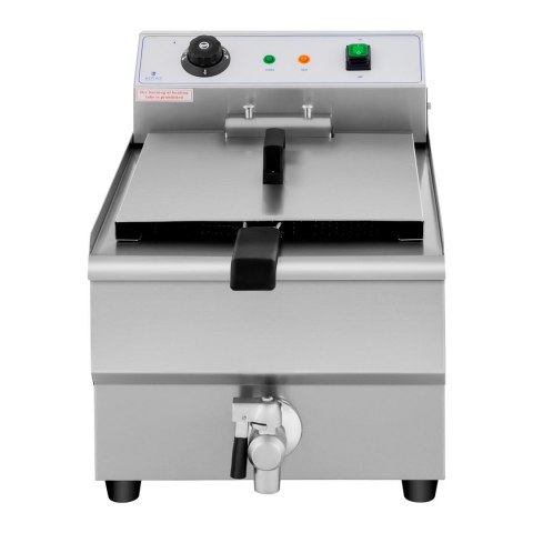 Frytownica nastawna gastronomiczna elektryczna z kranem 230 V 3500W 16 L Royal Catering Frytownica nastawna gastronomiczna elektryczna z kranem 230 V 3500W 16 L Royal Catering