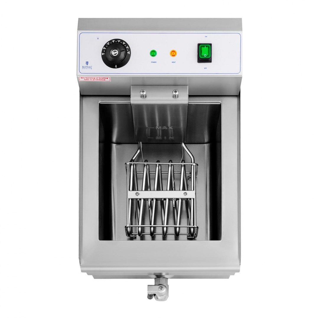 Frytownica nastawna gastronomiczna elektryczna z kranem 230 V 3500W 16 L Royal Catering Frytownica nastawna gastronomiczna elektryczna z kranem 230 V 3500W 16 L Royal Catering
