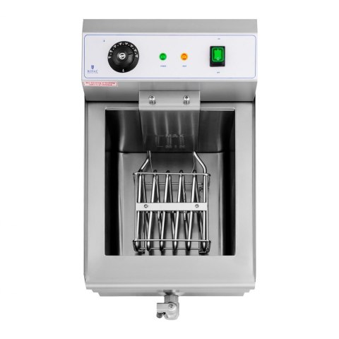 Frytownica nastawna gastronomiczna elektryczna z kranem 230 V 3500W 16 L Royal Catering Frytownica nastawna gastronomiczna elektryczna z kranem 230 V 3500W 16 L Royal Catering