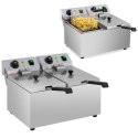 Frytownica podwójna gastronomiczna elektryczna 230 V 2 x 3200W 2 x 8 L Royal Catering