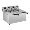 Frytownica podwójna gastronomiczna elektryczna 230 V 2 x 3200W 2 x 8 L Royal Catering