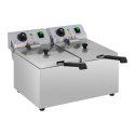 Frytownica podwójna gastronomiczna elektryczna 230 V 2 x 3200W 2 x 8 L Royal Catering