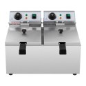 Frytownica podwójna gastronomiczna elektryczna 230 V 2 x 3200W 2 x 8 L Royal Catering