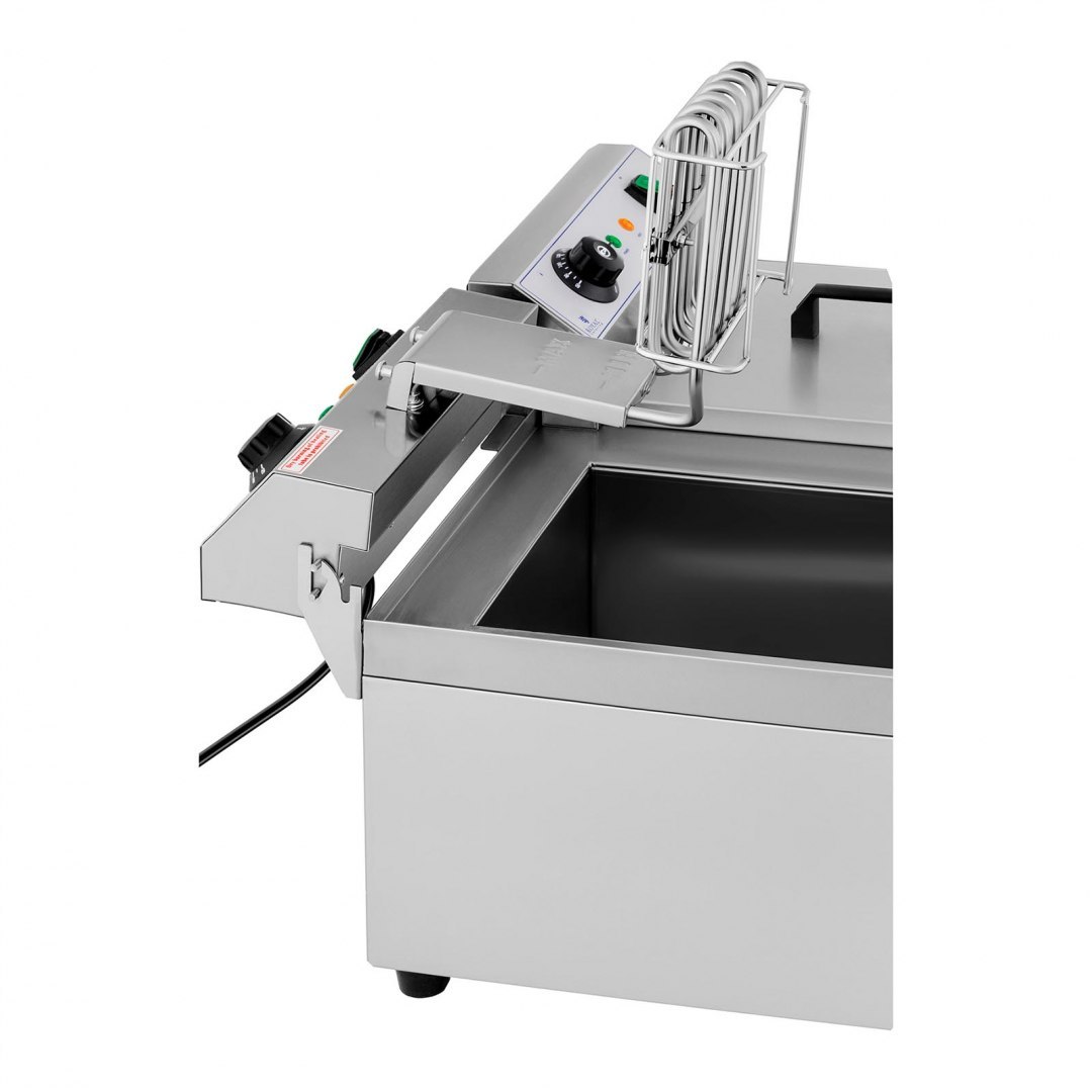 Frytownica podwójna gastronomiczna elektryczna z kranem 230 V 2 x 3200W 2 x 13 L Royal Catering Frytownica podwójna gastronomiczna elektryczna z kranem 230 V 2 x 3200W 2 x 13 L Royal Catering