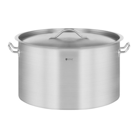 Garnek gastronomiczny z pokrywką stalowy nierdzewny do kuchenki indukcyjnej 44 L Royal Catering Garnek gastronomiczny z pokrywką stalowy nierdzewny do kuchenki indukcyjnej 44 L Royal Catering