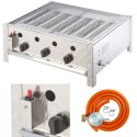 Grill gazowy gastronomiczny 3 - palnikowy z rusztem RASCAL 10 kW MEVA