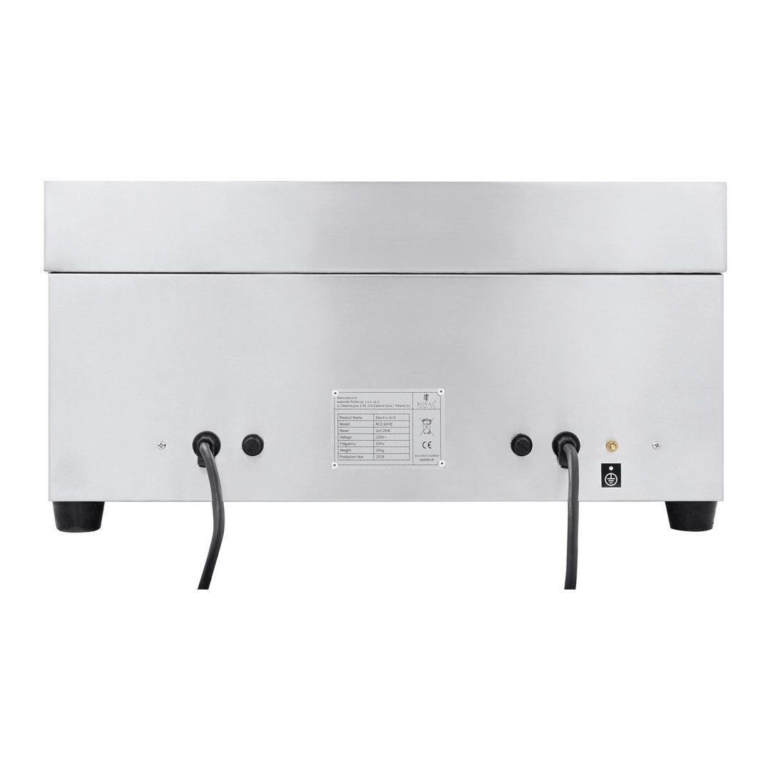 Grill płyta grillowa elektryczna gładka 300C 60 cm 2 x 3200W Royal Catering Grill płyta grillowa elektryczna gładka 300C 60 cm 2 x 3200W Royal Catering