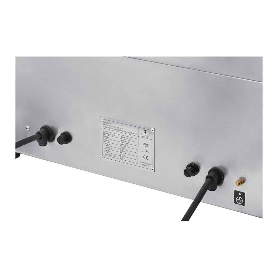 Grill płyta grillowa elektryczna gładka 300C 60 cm 2 x 3200W Royal Catering Grill płyta grillowa elektryczna gładka 300C 60 cm 2 x 3200W Royal Catering