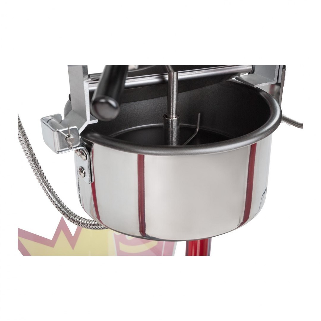 Maszyna urządzenie do produkcji PopCornu TEFLON 4-5 kg/h - czarny daszek Royal Catering Maszyna urządzenie do produkcji PopCornu TEFLON 4-5 kg/h - czarny daszek Royal Catering