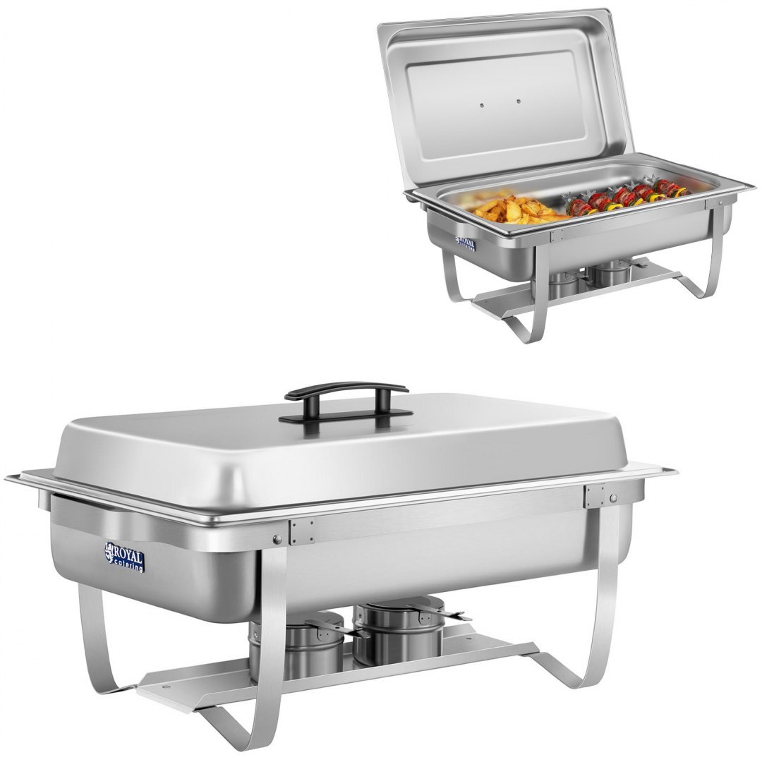 Podgrzewacz do potraw na pastę stalowy GN1/1 + Pojemnik GN Royal Catering Podgrzewacz do potraw na pastę stalowy GN1/1 + Pojemnik GN Royal Catering