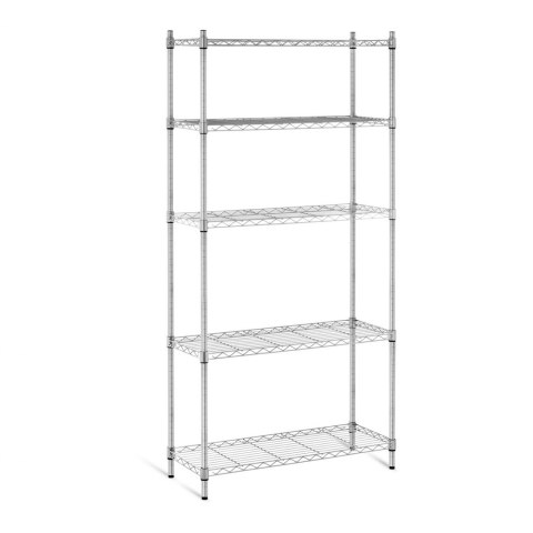 Regał magazynowy druciany ażurowy kolor szary 180x90x35cm do 250kg Royal Catering Regał magazynowy druciany ażurowy kolor szary 180x90x35cm do 250kg Royal Catering
