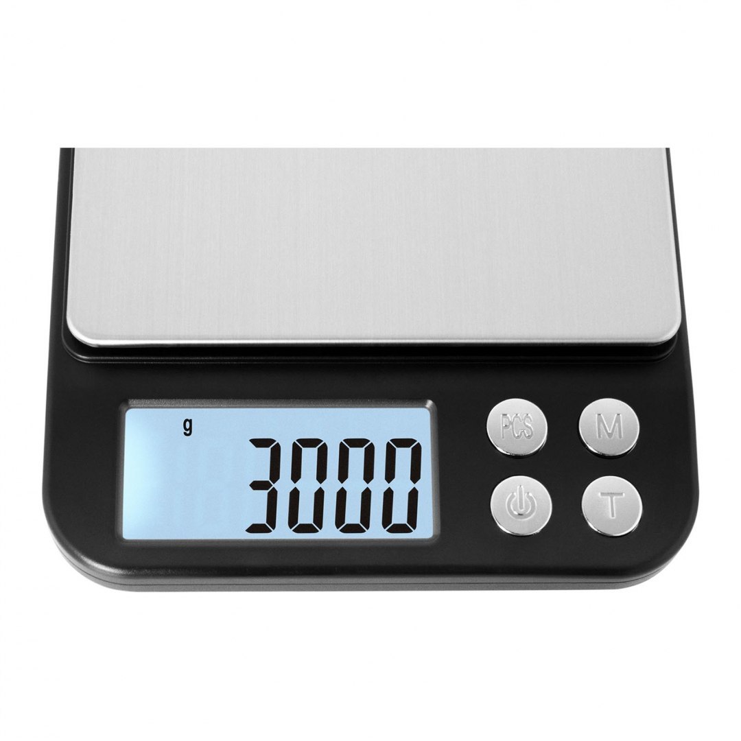 Waga kuchenna elektroniczna z funkcją zliczania sztuk 3kg / 0,1g Steinberg Systems Waga kuchenna elektroniczna z funkcją zliczania sztuk 3kg / 0,1g Steinberg Systems