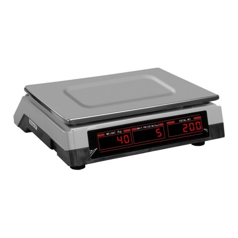 Waga sklepowa kontrolna 330x240mm zasilacz + akumulator 40kg / 2g - biała Steinberg Systems Waga sklepowa kontrolna 330x240mm zasilacz + akumulator 40kg / 2g - biała Steinberg Systems