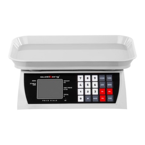Waga spożywcza sklepowa licząca z pamięcią i funkcją liczenia sztuk SBS-PW-301CA 30kg / 1g Steinberg Systems Waga spożywcza sklepowa licząca z pamięcią i funkcją liczenia sztuk SBS-PW-301CA 30kg / 1g Steinberg Systems