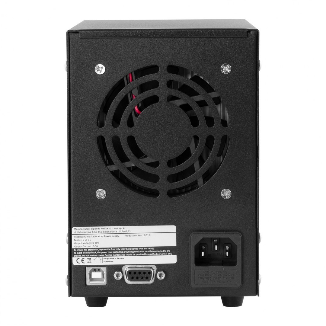 Zasilacz laboratoryjny z funkcją pamięci 0-30VDC 0-5A USB / RS232 + CD S-LS-31 Stamos Soldering Zasilacz laboratoryjny z funkcją pamięci 0-30VDC 0-5A USB / RS232 + CD S-LS-31 Stamos Soldering
