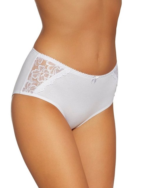 Figi Mona 139 Białe Biały XL Figi Mona 139 Białe Biały XL