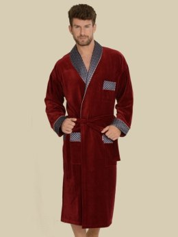 Szlafrok Bonjour długi Granatowy XXXL