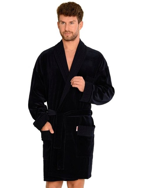 Szlafrok Christian Granatowy XL Szlafrok Christian Granatowy XL