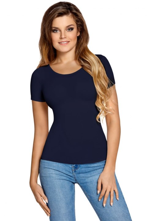 Bluzka Carla Krótki rękaw Granatowa Granatowy XXXL Bluzka Carla Krótki rękaw Granatowa Granatowy XXXL