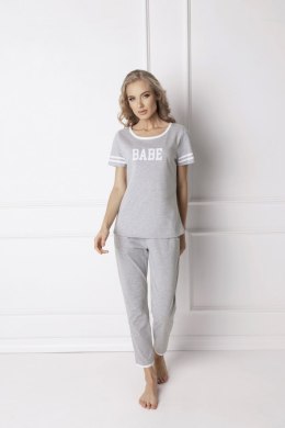 Piżama Babe Long Grey Szary XL