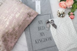 Piżama Kingdom Short Dots & Grey Szary XL