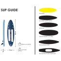 Deska do pływania SUP pompowana z akcesoriami Balance Line 135 kg niebieska GYMREX