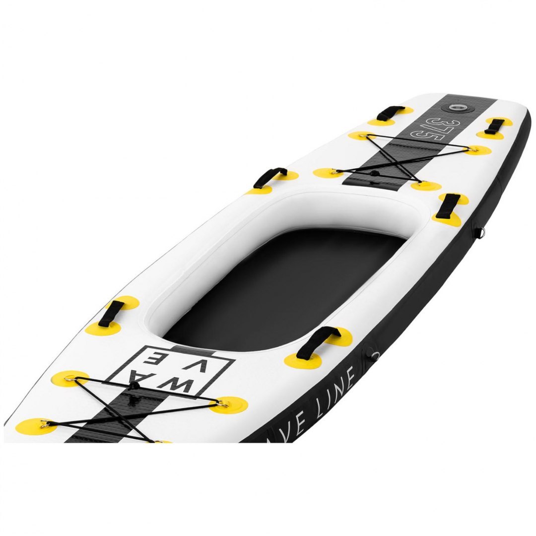 Deska do pływania SUP pompowana z akcesoriami Wave Line 120 kg GYMREX Deska do pływania SUP pompowana z akcesoriami Wave Line 120 kg GYMREX