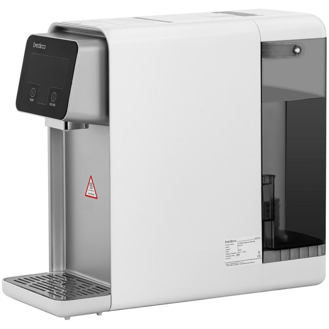 Dystrybutor dozownik wrzątku gorącej wody z wyświetlaczem 4 filtry LED 5L 2200W Bredeco Dystrybutor dozownik wrzątku gorącej wody z wyświetlaczem 4 filtry LED 5L 2200W Bredeco