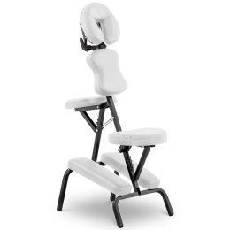 Krzesło do masażu składane do 130 kg białe Physa