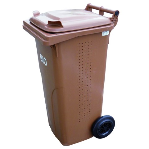 Pojemnik kubeł kosz na BIOodpady z podwójnym dnem brązowy 240L BIO + RUSZT Europlast Austria Pojemnik kubeł kosz na BIOodpady z podwójnym dnem brązowy 240L BIO + RUSZT Europlast Austria