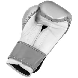 Rękawice bokserskie treningowe 12 oz srebrne GYMREX