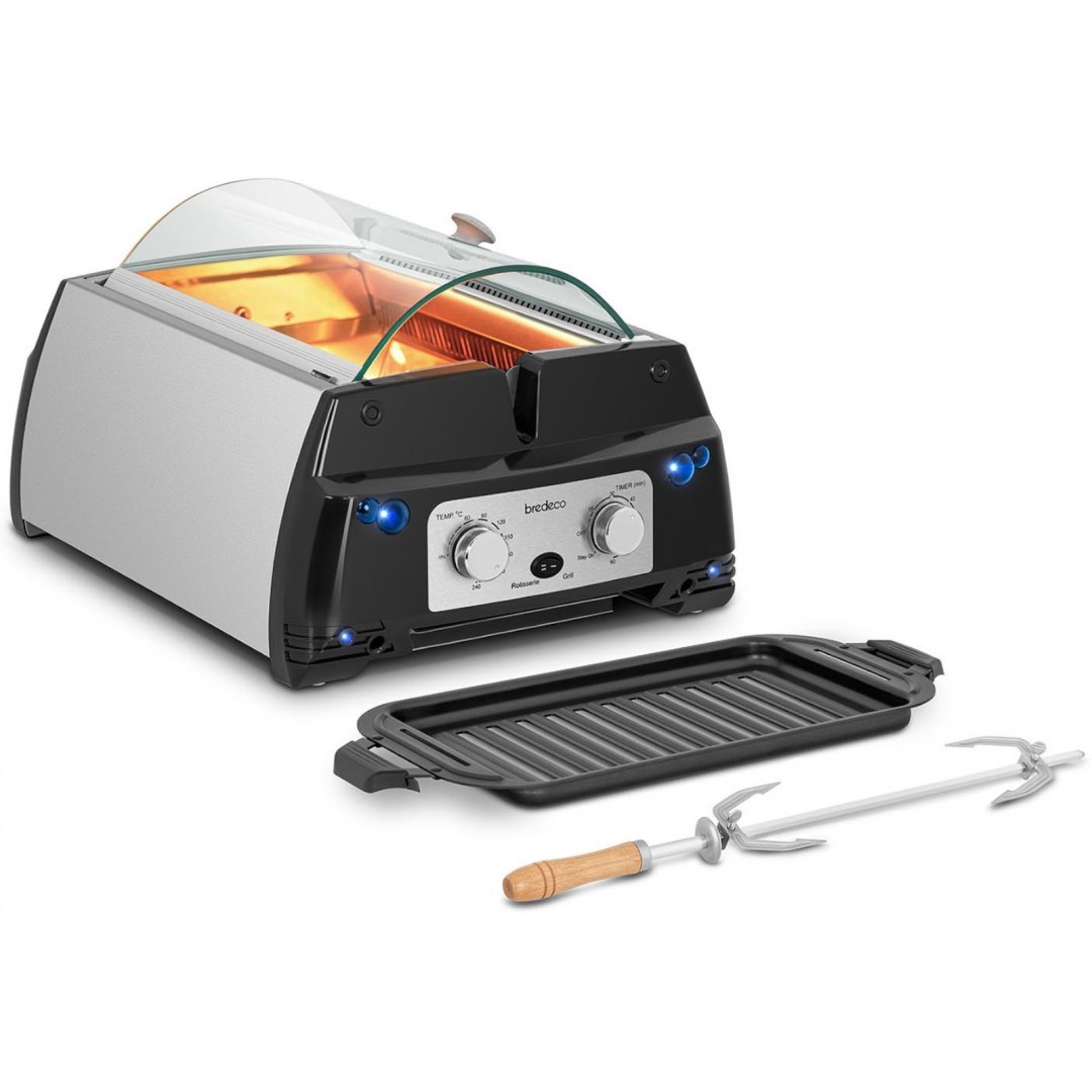 Wielofunkcyjny grill elektryczny na podczerwień 1780W Bredeco Wielofunkcyjny grill elektryczny na podczerwień 1780W Bredeco