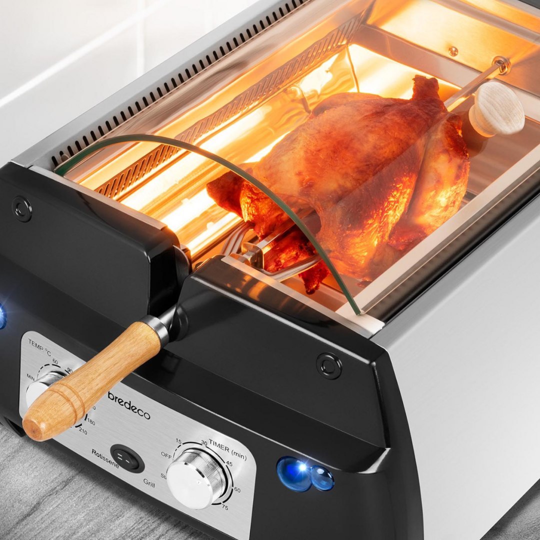 Wielofunkcyjny grill elektryczny na podczerwień 1780W Bredeco Wielofunkcyjny grill elektryczny na podczerwień 1780W Bredeco