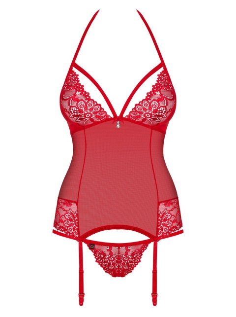 Gorset Secret of Love 838-COR-3 + stringi GRATIS! Red S/M Gorset Secret of Love 838-COR-3 + stringi GRATIS! Red S/M