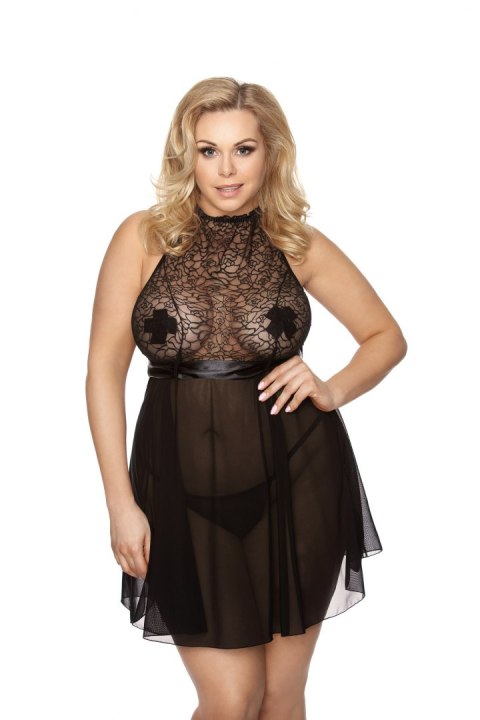 Koszulka Riley + stringi GRATIS! Czarny XL/XXL Koszulka Riley + stringi GRATIS! Czarny XL/XXL