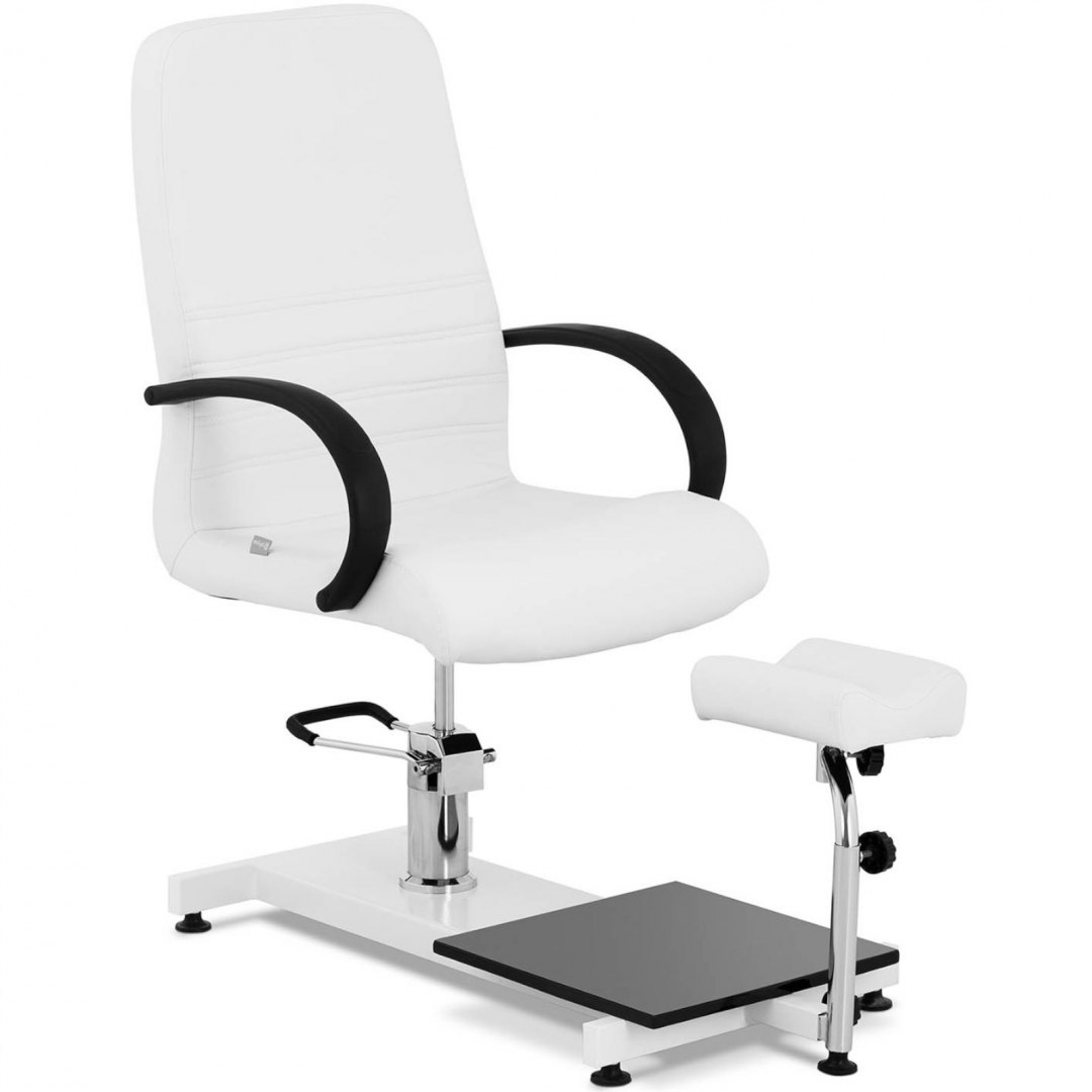 Fotel kosmetyczny z podnóżkiem do pedicure podologiczny do 150 kg LIMA biały Physa Fotel kosmetyczny z podnóżkiem do pedicure podologiczny do 150 kg LIMA biały Physa