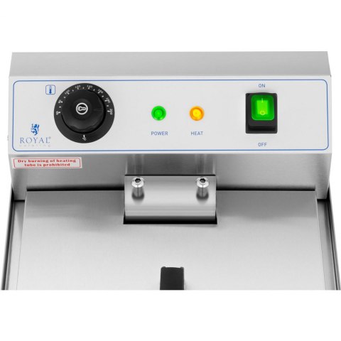 Frytownica elektryczna nastawna z kranem spustowym 230 V 3200 W 13 l Royal Catering Frytownica elektryczna nastawna z kranem spustowym 230 V 3200 W 13 l Royal Catering
