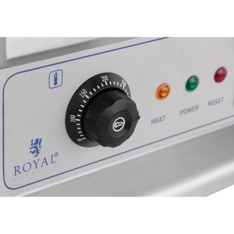 Grill płyta grillowa podwójna gładka ryflowana z szufladą na tłuszcz 230 V 2x 3200 W Royal Catering Grill płyta grillowa podwójna gładka ryflowana z szufladą na tłuszcz 230 V 2x 3200 W Royal Catering