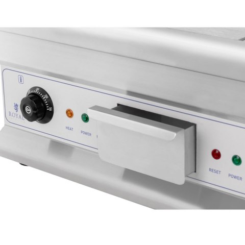 Grill płyta grillowa podwójna gładka ryflowana z szufladą na tłuszcz 230 V 2x 3200 W Royal Catering Grill płyta grillowa podwójna gładka ryflowana z szufladą na tłuszcz 230 V 2x 3200 W Royal Catering