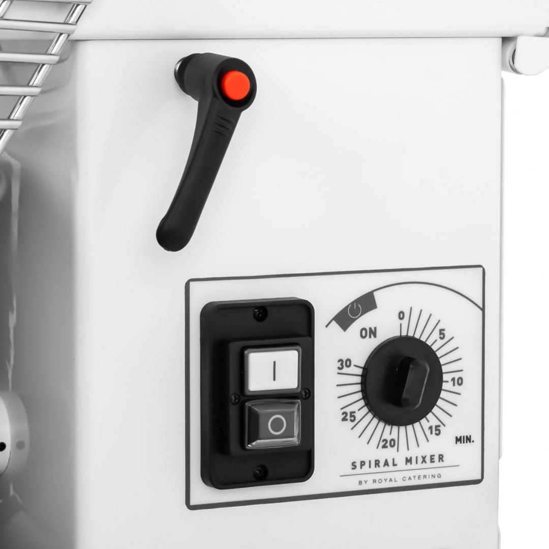 Miesiarka spiralna mikser spiralny do ciasta z wyjmowaną dzieżą 22 l 56 kg/h 750 W ITALY Royal Catering Miesiarka spiralna mikser spiralny do ciasta z wyjmowaną dzieżą 22 l 56 kg/h 750 W ITALY Royal Catering