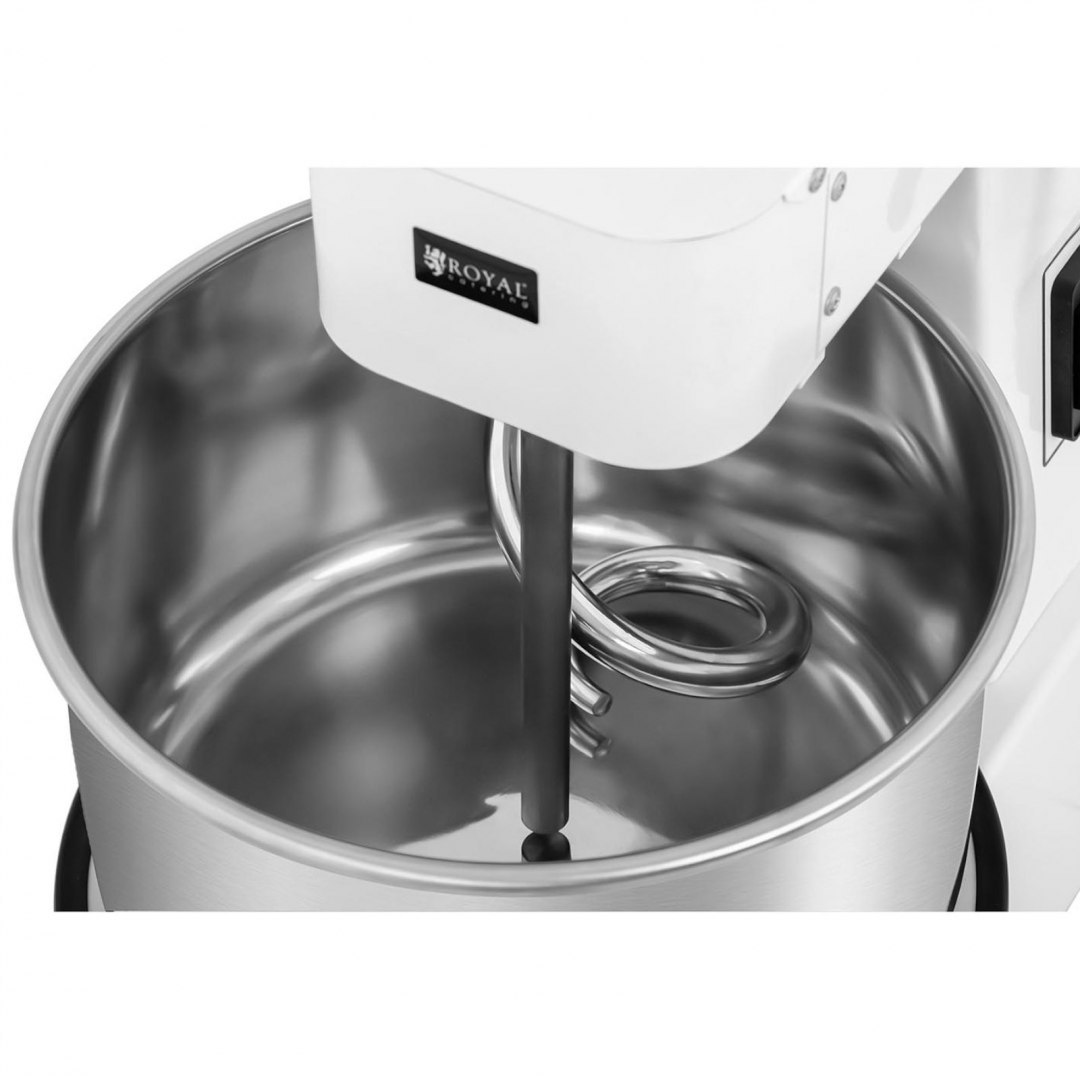 Miesiarka spiralna mikser spiralny do ciasta z wyjmowaną dzieżą 22 l 56 kg/h 750 W ITALY Royal Catering Miesiarka spiralna mikser spiralny do ciasta z wyjmowaną dzieżą 22 l 56 kg/h 750 W ITALY Royal Catering