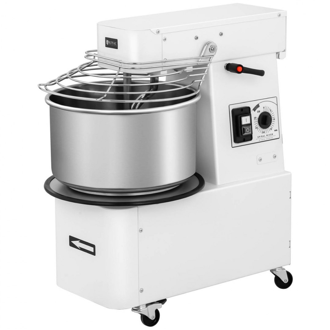 Miesiarka spiralna mikser spiralny do ciasta z wyjmowaną dzieżą 22 l 56 kg/h 750 W ITALY Royal Catering Miesiarka spiralna mikser spiralny do ciasta z wyjmowaną dzieżą 22 l 56 kg/h 750 W ITALY Royal Catering