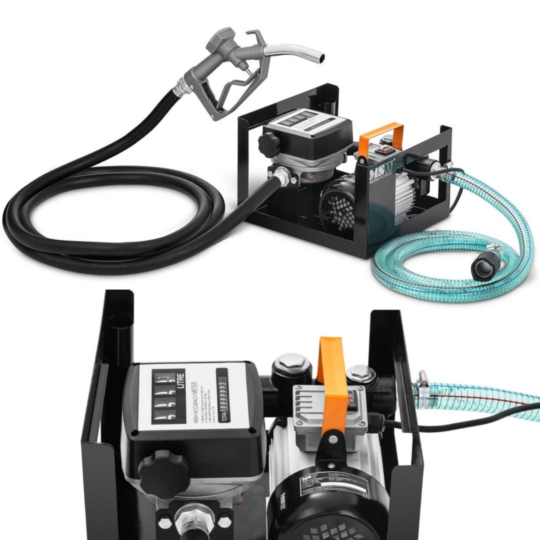 Pompa dystrybutor do paliwa oleju napędowego elektryczna z licznikiem IP55 230 V 600 W 60 l/min MSW Pompa dystrybutor do paliwa oleju napędowego elektryczna z licznikiem IP55 230 V 600 W 60 l/min MSW