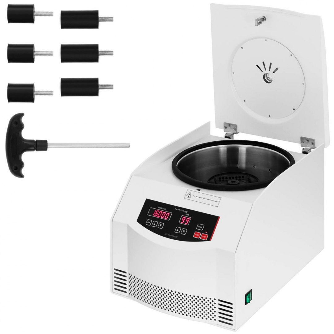 Profesjonalna wirówka laboratoryjna do osocza 16000 obr./min do 6 probówek 100 ml Steinberg Systems Profesjonalna wirówka laboratoryjna do osocza 16000 obr./min do 6 probówek 100 ml Steinberg Systems