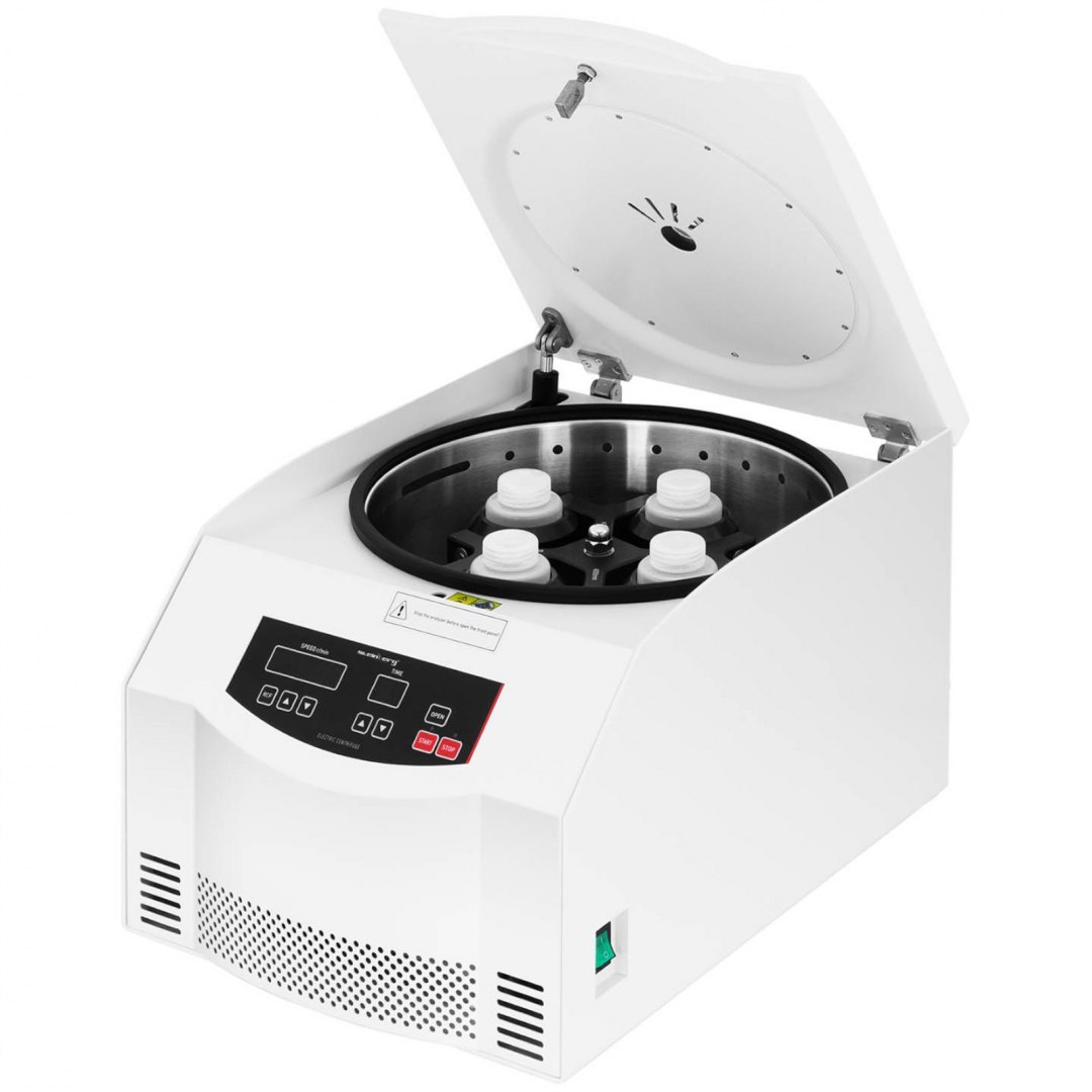 Profesjonalna wirówka laboratoryjna do osocza 5000 obr./min do 4 probówek 250 ml Steinberg Systems Profesjonalna wirówka laboratoryjna do osocza 5000 obr./min do 4 probówek 250 ml Steinberg Systems